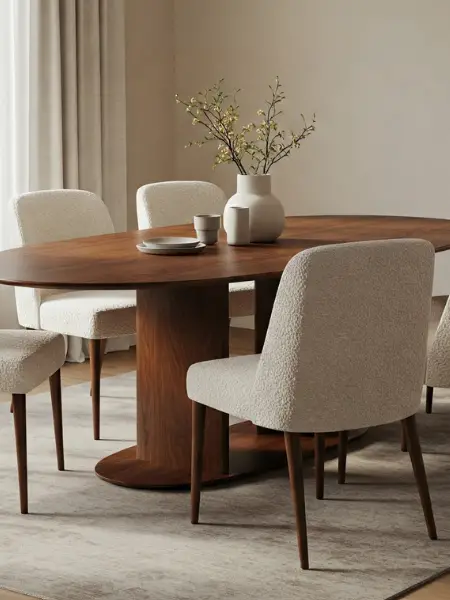 Esstisch Holz oval