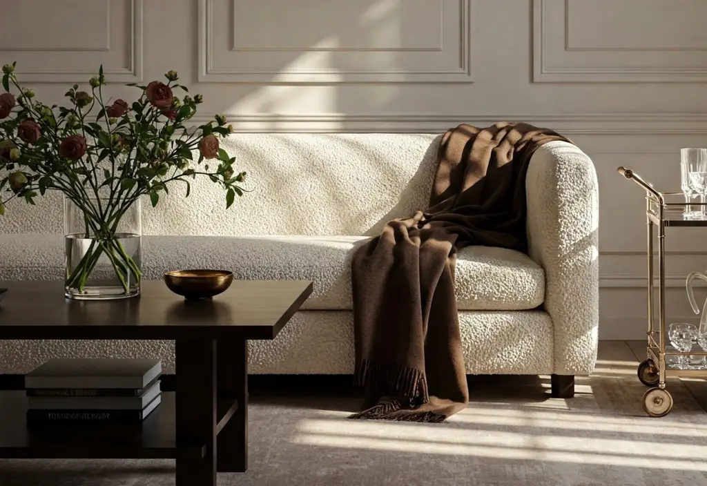 Wohnzimmer elegant Beige Braun