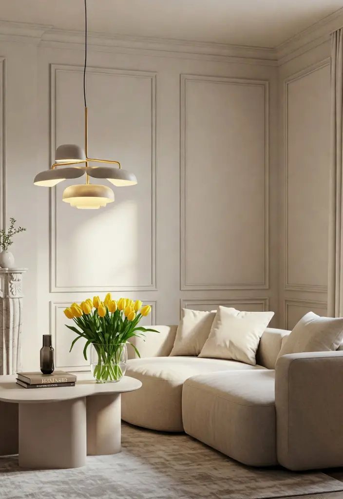 Elegante Wohnzimmer Lampe
